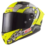FF805 THUNDER CARBON SPACE sjajna sivo žuta kaciga