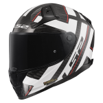 FF811 VECTOR II CARBON STRONG sjajna crno bela kaciga
