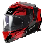 FF800 STORM II TRACKER sjajna crno crvena kaciga