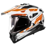 MX702 PIONEER II NAMIB sjajna belo narandžasta kaciga