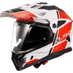 MX702 PIONEER II HILL sjajna crveno bela kaciga