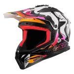 MX708 FAST II WASH sjajna crno bela kaciga