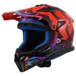MX708 FAST II WASH sjajna crveno plava kaciga