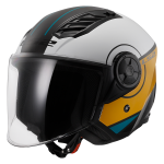 OF616 AIRFLOW II COVER sjajna braon bela kaciga