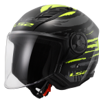 OF616 AIRFLOW II BRUSH sjajna crno žuta kaciga