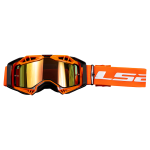 LS2 AURA PRO crno narandžaste sa iridijum vizirom