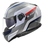 FF908 STROBE II MONZA sjajna belo plavo crvena kaciga