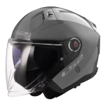 OF603 INFINITY II SOLID sjajna siva kaciga