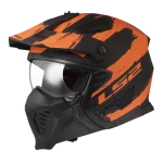 OF606 DRIFTER MUD mat crno narandžasta kaciga