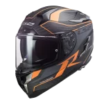 FF327 CHALLENGER CARBON mat sivo narandžasta kaciga