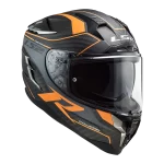 FF327 CHALLENGER CARBON mat sivo narandžasta kaciga - Слика 3