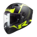 FF805 THUNDER CARBON RACING mat crno žuta kaciga