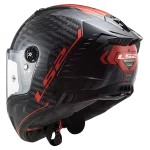 FF805 THUNDER CARBON SPUTNIK sjajna sivo crvena kaciga - Слика 2