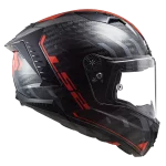 FF805 THUNDER CARBON SPUTNIK sjajna sivo crvena kaciga - Слика 3