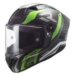 FF805 THUNDER CARBON SUPRA mat crno zelena kaciga