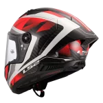 FF805 THUNDER CARBON GP AERO RAUTE sjajna belo crvena kaciga - Слика 2