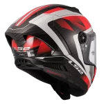 FF805 THUNDER CARBON GP AERO RAUTE sjajna belo crvena kaciga - Слика 4