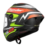 FF805 THUNDER CARBON GP AERO REPLICA mat crna kaciga - Слика 4
