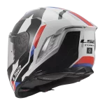 FF818 STORM III SPORTY sjajna belo plavo crvena kaciga - Слика 4
