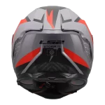 FF818 STORM III DYNAMO sjajna sivo crvena kaciga - Слика 3