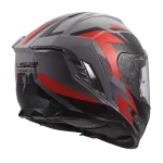FF818 STORM III DYNAMO sjajna sivo crvena kaciga - Слика 2