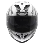 FF818 STORM III KAOS sjajna belo siva kaciga - Слика 3