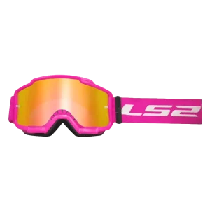 Moto Cross naočare LS2 CHARGER roze sa iridium vizirom