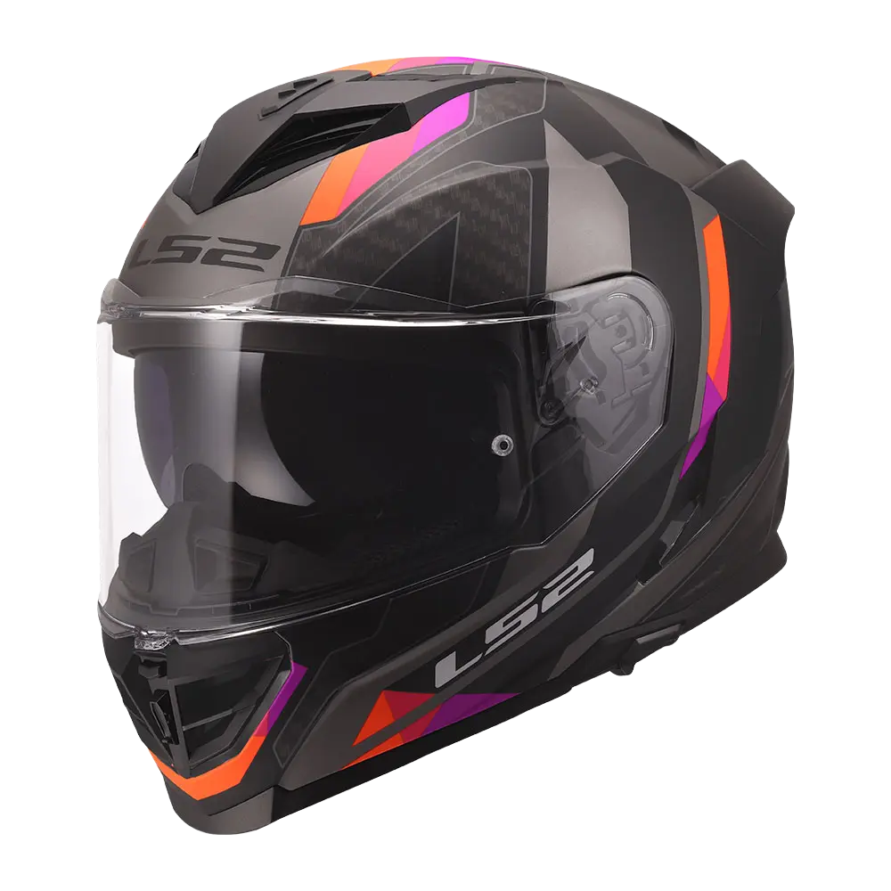 168180407#1 FF818 STORM III SPORTY mat sivo ljubičasta kaciga - Слика 1