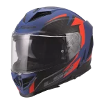 FF818 STORM III DYNAMO mat plavo crvena kaciga
