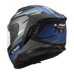 FF818 STORM III KOMAI mat crno plava kaciga - Слика 4