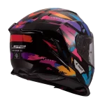 FF818 STORM III KAOS sjajna crno ljubičasto plava kaciga - Слика 2