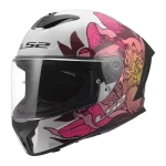 FF820 RAPID III POPPIES II belo roza kaciga