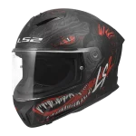 FF820 RAPID III KAIJU II crno crvena kaciga