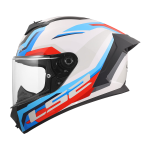 FF820 RAPID III HYPER belo plavo crvena kaciga