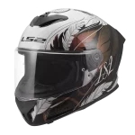 FF820 RAPID III BOHO belo crno roza kaciga