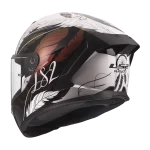 FF820 RAPID III BOHO belo crno roza kaciga - Слика 2