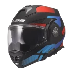FF901 ADVANT X NOVA mat crno crveno plava kaciga