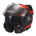 FF901 ADVANT X NOVA mat crno crvena kaciga - Слика 2